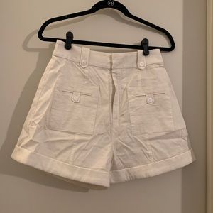 Tularosa White Oversized Shorts *NEVER WORN*